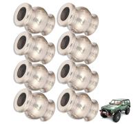 8Pcs RC Shock Damper Ball Head, Anti Vibration Balls Joint for 1/10 RC Car | RC Shock Damper Ball Joint, Metal Shock Damper Ball Head for 1/10 RC Crawler Truck HpiHspLosiAxialTamiyaRedcatHimotoKyosho