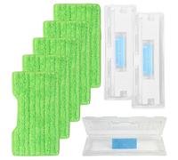 8PCS Re-usable Pad Refills Compatible with Shark VacMop Vacuum Spray Mop - 5 Pads and 3 Dirt Chambers, Refills for Shark VacMop Pads, Washable Microfiber Pads for VM200UK, VM200UKPL, VM200UKGN Model