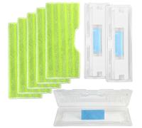 8PCS Re-usable Pad Refills Compatible with Shark VacMop Vacuum Spray Mop - 5 Pads and 3 Dirt Chambers, Refills for Shark VacMop Pads, Washable Microfiber Pads for VM200UK, VM200UKPL, VM200UKGN Model