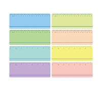 8PCS Reading Guide Strips Highlight Strips Colored Overlays Bookmarks Help for Children, Teacher, Dyslexia People, Reading Beginner