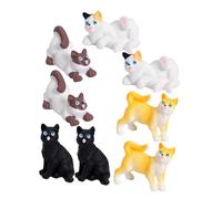 8Pcs Realistic Cat Figurines Creative Cat Decor Statues for Cake Toppers for Birthday and Christmas Parties Inspiring Imaginative Micro Landscapes for Collectors