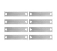 8pcs Rectangular Road Reflector 7x1.6 Inch White Acrylic Marker | Weatherproof Durability, High Intensity Reflection, Speed Bumps and Pedestrian Crossings, Effortless Installation