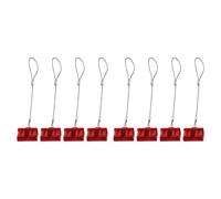 8Pcs Red Cap For 50A DC Connector, Hard Plastic Dust Cover Protects From Moisture, For Caravan EV Battery UPS Power Supply System