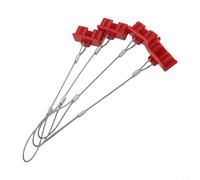 8PCS Red Dust Cap Cover for 50A DC Connectors, Hard Shell Plastic Protective Sheath for Traction Battery, UPS, Electric Vehicle