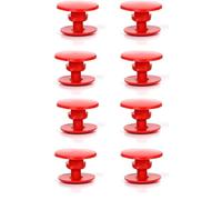 8Pcs Red Replacement Rivets, Plastic Shoes Strap Button, Beach Shoe Rivets for Sandals, Flip Flops, DIY Repair, Men Women Kids, Waterproof, Easy Fix, No Tools Needed, Bright Color
