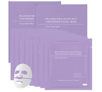 8PCS Rejuvenating Caviar PDRN Mask,Overnight Hydrogel Mask, Skin Firming & Radiance Boost,Caviar Face Mask Skin Firming & Radiance Boost, Korean Glass Skin for All Skin Types