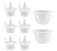 8pcs Replacement Breast Pump Parts for BabyBuddha, 6 Duckbill Valves & 2 Silicone Diaphragm BPA Free and DEHP Free Breast Pump Membrane Accessories for Baby Buddha Zoomee Z1/Z2 Motif Medical Twist