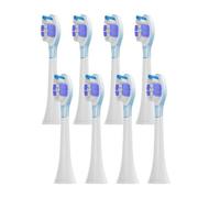 8Pcs Replacement Brush Heads .Compatible for Philips HX6064 HX6930 HX6730 Electric Toothbrush Vacuum 4100 6500 6100 5300 C3(PS Purple)