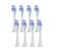 8Pcs Replacement Brush Heads Compatible for Philips HX6064 HX6930 HX6730 Sonic Electric Toothbrush Vacuum 4100 6500 6100 5300 C3(PS Purple)