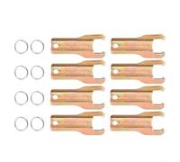 8pcs Replacement Keys for Thule RTU LP for sidekick Boxes - Iron Lock Keys with Rings - Garage Storage for access(Spoon)