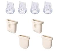 8pcs Replacement Parts for eufy Breast Pump, 4 Silicone Diaphragms & 4 Duckbill Valves Accessories Kit Compatible with eufy S1 Pro, S1, E10, E20 Wearable Breast Pump