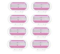 8PCS Replacement Razor Blades for Gillette Venus Women's Razor | Extra Smooth 3 Layer Blade & Pivoting Head Design Washable Easy to Replace Glide for Beach Party Bathroom Summer, Pink