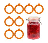 8PCS Replacement Silicone Seals for Kilner Jar Seals, Food Grade Replacement Gaskets, Soft Sturdy Elastic Airtight Lids, Keep Food Freshness
