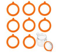 8Pcs Replacement Silicone Seals, Silicone Seals for Kilner Jar Seal, Soft Sturdy Elastic Airtight Lids, Airtight Food Storage, Elastic Replacement Freshness for Mason Jars, Keep Food Freshness
