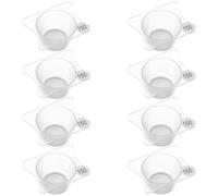 8Pcs Reusable Airbrush Paint Cup Strainer Fine Mesh Filter Screen | 150 Mesh Plastic Insert, Acrylic Paint Straining for Craft Work and Spray Projects