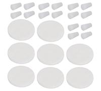 8pcs Reusable Cold Brew Coffee Filters & 12pcs Stoppers Replacement, Felt Filters and Silicone Plugs Compatible with Toddy Cold Brew System Coffee Maker