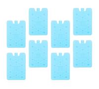 8pcs Reusable Cooler Ice Packs Eight Pack Light Green Pe Blocks