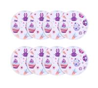 8Pcs Reusable Pads Bamboo Nursing 3 Layer Washable Milk Nipple Pads with Wet and Laundry Bag Floral Nipple Pads Feeding (G77)
