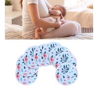 8Pcs Reusable Pads Bamboo Nursing 3 Layer Washable Milk Nipple Pads with Wet and Laundry Bag Floral Nipple Pads Feeding (G64)