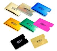 8PCS RFID Card Sleeves Credit Card Sleeves Set ,Identity Card Protector Secure Sleeve Portable Durable RFID Card Sleeves for Women Men Wallet