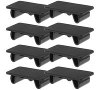 8pcs Rocker Panel Cover for Automotive Toggle Hole Plug, Black Nylon | Snap in Fit for Rocker Switch Panel Holes, 4.8x2.4x1.2cm Size, Clean Finish