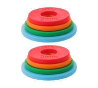 8pcs Rolling Pin Guide Rings 2-10mm Dough Thickness Spacers for Baking | Reusable Plastic Accessories, Easy to Install and Clean, Several Options for Stainless Steel or Wooden Pins