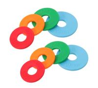 8pcs Rolling Pin Spacer Rings, Baking Accessories | PP Construction, Easy to Install and Clean, Reusable Guides for Stainless Steel or Wooden Rolling Pins