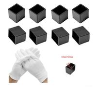 8pcs Roof Rack End for Thule Square Bars Black Plastic Replacement Parts Weatherproof Cover 3x2cm(4 * 2CM)