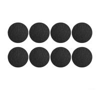 8pcs Round Activated Carbon Compost Bin Filters Replacement, 2 Sizes for Kitchen For Caddy Odour Control, Charcoal Filter Pads for Indoor Garden Waste Bins, Black(125 * 10mm)