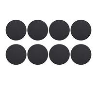 8PCS Round Cardboard Paper, Round Shape Cutouts Paper Circle Card for DIY Craft Projects Classroom Bulletin Board Decor (Black)