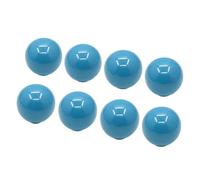 8pcs Round Drawer Knobs with Wipe-Clean Glazed Ceramic, Blue | Coordinated Pieces for a Consistent, Wipe-Clean Glazed, Suitable for Drawers and Storage Cabinets