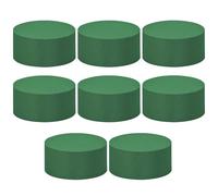 8Pcs Round Floral Foam Blocks, Florist Foams Blocks, Dry Florist Foam Brick, Wet Brick Floral Foam Block, Green Wet Dry Flower Foam for Garden Decor DIY Craft, Party Decoration, Flower Arrangements