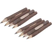 8pcs Rustic Wood Bark Pencils Natural Wooden Tree Branch Twig Pencils Kids Lumberjack Decorations Party Supplies Fashion Professionals