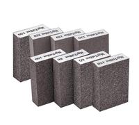8pcs Sanding Block, 6 Grits Sanding Sponge Of 60/80/100x2/120x2/180/220, Sandpaper Block Wet and Dry Use, Sandpaper Pack For Wood, Metal, Walls Washable and Cuttable