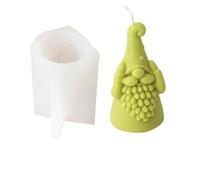 8PCS Santa Claus Wedding Catering Home Decoration Silicone Candle Mold Material Christmas Candle Making Kit(Clear01)
