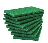 8PCS Scouring Pad - Premium Heavy Duty Scrub Pads with AntiGrease Technology, Reusable Household Green Dish Scrubber, Multipurpose Scour pad - for Kitchen Scrubber & Metal Grills, 3.9 x 5.9 x 0.36IN