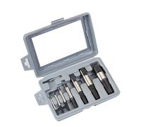 8Pcs Screw Extractor Set, Broken Bolt Remover, Reverse-Thread Stripped-Fastener Tool, Water-Pipe Repair, Alloy Steel