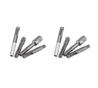 8pcs SDS Plus Socket Adapter Seto 1/4 Hex Socket Adapter and Extension Connector for 1/4 3/8 1/2 Square Drill Bit