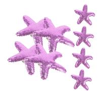8pcs Sea Star Hair Clips with Rainbow Sequins Adorable Barrettes for Teens and Cute Mermaid Accessories for Beach Parties and Everyday Styling