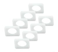 8PCS Seat Rail Bushings for Z3 Z3M E36 E37 E38 For Roadster and 1994-2002 - White Rubber Upgrade Kit to Fix Worn Rocking Seats