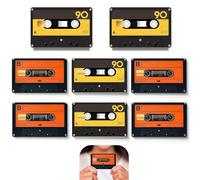 8pcs Self-Adhesive Bank Card Decor Stickers, Removable Thin Film