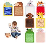 8Pcs Sensory Mats for Kids - Educational Animals Sensory Pads for Kid Toddler Baby, Autism Sensory Tiles Wall Panel Disorder Toys Fidget Toys for Tactile Play/Anxiety Relief, Educational Learning Gift