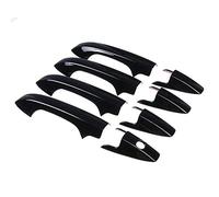 8PCS Set Car Door Handle Frame Sticker Fit for Honda for CR-V CRV SUV 2007 2008 2009-2011 Chrome Carbon Cover Catch Cap-8PCS_Gloss_Black