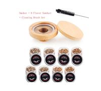 (8PCS set) Cocktail Smoker Set Bar Wooden Smoked Wood Hood Whiskey Smoking Wood Chips Box Cocktails Infuser Kit Kitchen Accessories