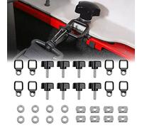 8pcs/set Hard Top Quick Removal Fastener Thumb Roof Screw + Nut + Washer + Tie-down D-rings Anchors Suitable For 1995-2016 Wrangler JK YJ TJ JKU Sports/Sahara/Freedom/Rubicon X
