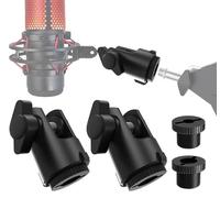 8pcs Set Microphone Mount Adapter Accessories for Hyperx Quadcast Boom Arm，Easy Installation Mic Stand Adapter with 3/8" or 1/4" Screw Compatible with HyperX QuadCast Arms