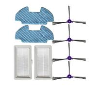 8Pcs/set Side Brush Filter Mop Cloth Clean Kit ,Compatible For Samsung POWERbot-E VR05R5050WK Vacuum Cleaner Parts Accessories
