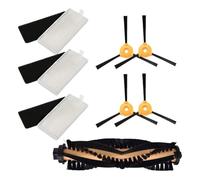 8Pcs/set Side Brush Main Brushes Filters Kit. Compatible For Ecovacs Deebot, D710 D715 500 501 Vacuum Cleaner, Replacement Parts Accessories
