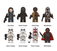 8Pcs/Set The Mandalorian Building Block Toys Soldiers Warrior Action Minifigure Model Toy