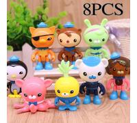 8pcs/set The Octonauts Figures Octo Crew Pack Playset Action Figure Doll Toys Desktop Decor Ornament